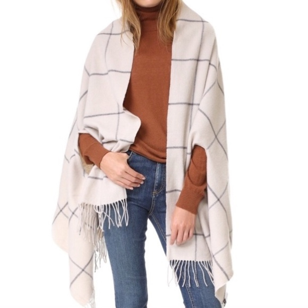 Madewell Windowpane Cape Scarf